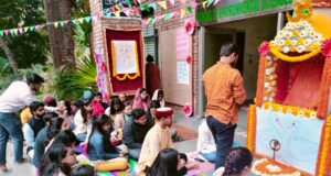 जेएनयू में गूंजे मंत्र, छात्रों ने की मां सरस्वती की पूजा