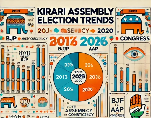 दिल्ली विधानसभा चुनाव: 2013,2015 और 2020 में किराड़ी विधानसभा का परिणाम