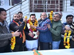 बीजेपी प्रत्याशी उमंग बजाज ने निकाली पदयात्रा, राजेंद्र नगर में जनसंपर्क अभियान तेज