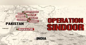 Operation Sindoor: जानिए भारत ने LOC और पाकिस्तान के अंदर किन 9 आतंकी अड्डों को किया तबाह operation Sindoor map