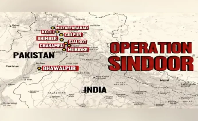 operation Sindoor map