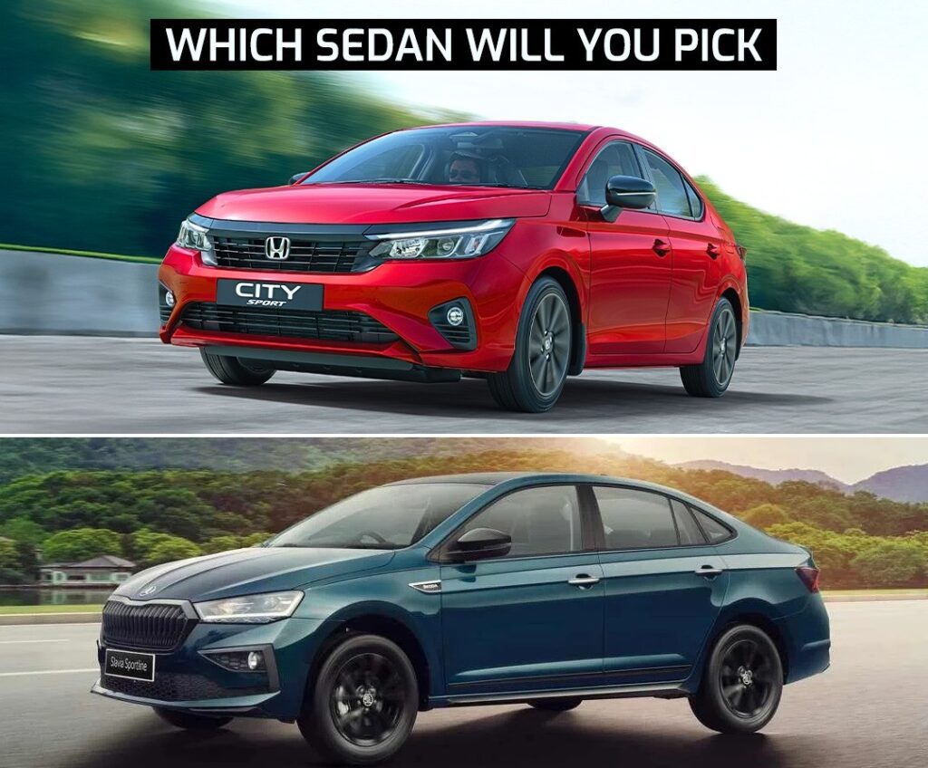 Honda City Sport Edition vs Skoda Slavia Sportline