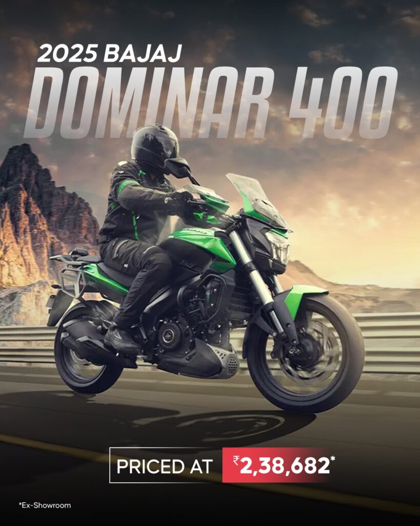 2025 BajajDominar 250 and 400 launched