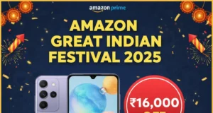 Amazon great Indian festival 2025: Samsung Galaxy A55 5G पर ₹16,000 की महाबचत, अब तक की सबसे कम कीमत! Amazon great Indian festival 2025