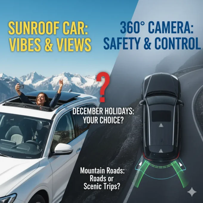 sunroof car vs 360 degree camera car sunroof car vs 360 degree camera car