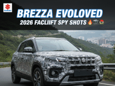 2026 Maruti Brezza Facelift: भारत की पसंदीदा कॉम्पैक्ट SUV के स्पाई शॉट्स, अब और भी ‘स्मार्ट’ 2026 Maruti Brezza Facelift