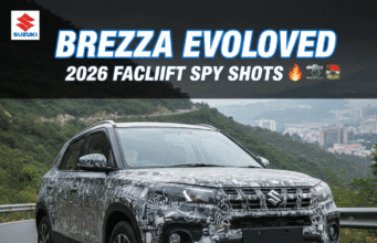 2026 Maruti Brezza Facelift: भारत की पसंदीदा कॉम्पैक्ट SUV के स्पाई शॉट्स, अब और भी ‘स्मार्ट’ 2026 Maruti Brezza Facelift
