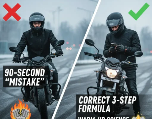 winter bike safety: 90 सेकंड की ये ‘भूल’ आपकी बाइक इंजन को कर रही है ख़त्म! जानें वार्म-अप का सही 3-स्टेप फॉर्मूला winter bike safety
