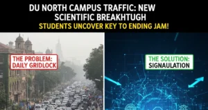 Delhi University के नार्थ कैंपस में क्यों लगता है हर रोज जाम? छात्रों की नई रिसर्च का बड़ा खुलासा। Delhi university