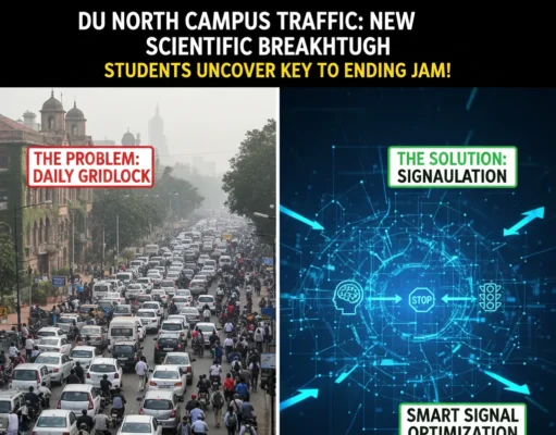 Delhi University के नार्थ कैंपस में क्यों लगता है हर रोज जाम? छात्रों की नई रिसर्च का बड़ा खुलासा। Delhi university