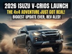 2026 Isuzu D-Max V-Cross का भारत में धमाका! ₹25.50 लाख में लॉन्च हुआ नया अवतार, अब मिलेगा सिर्फ 4×4 का मजा! 2026 Isuzu D-Max V-Cross