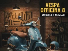 Vespa Officina 8 Price Reveal: भारत में लॉन्च हुआ रेट्रो लुक वाला धांसू स्कूटर, ₹1.34 लाख में मिलेंगे प्रीमियम फीचर्स; देखें Exclusive डिटेल्स Vespa Officina 8