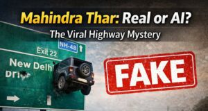Mahindra Thar Highway Viral Video: हवा में उड़कर साइन बोर्ड में घुस गई थार? सोशल मीडिया पर मचा हड़कंप! thar