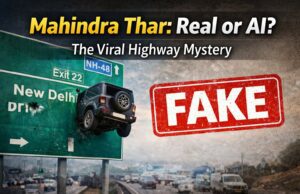 Mahindra Thar Highway Viral Video: हवा में उड़कर साइन बोर्ड में घुस गई थार? सोशल मीडिया पर मचा हड़कंप! thar