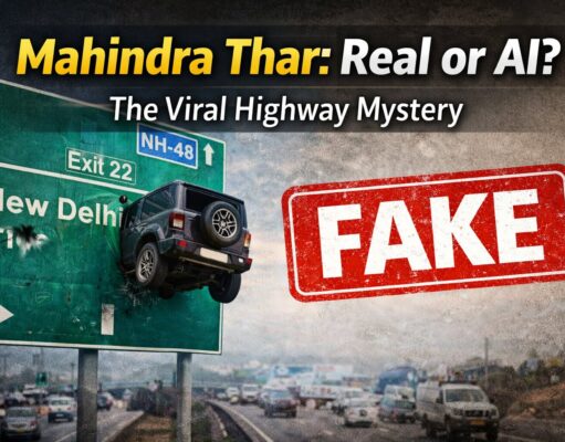 Mahindra Thar Highway Viral Video: हवा में उड़कर साइन बोर्ड में घुस गई थार? सोशल मीडिया पर मचा हड़कंप! thar