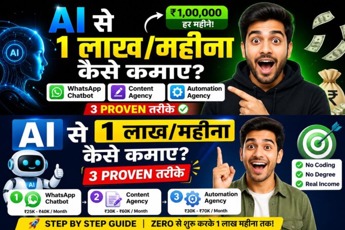 AI se 1 lakh mahina kaise kamaye