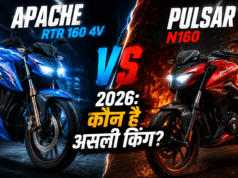 TVS Apache vs Bajaj Pulsar 2026: युवाओं की धड़कन तेज! Apache का रेसिंग DNA या Pulsar का नया अवतार, जानें कौन सी बाइक है असली ‘Road King’? TVS Apache vs Bajaj Pulsar 2026