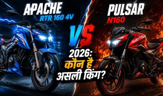 TVS Apache vs Bajaj Pulsar 2026: युवाओं की धड़कन तेज! Apache का रेसिंग DNA या Pulsar का नया अवतार, जानें कौन सी बाइक है असली ‘Road King’? TVS Apache vs Bajaj Pulsar 2026