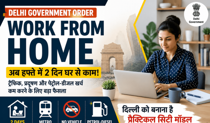 PM MODI की अपील के बाद दिल्ली सरकार का बड़ा ऐलान! अब हफ्ते में 2 दिन Work From Home, प्राइवेट सेक्टर के लिए भी बदले नियम WFH